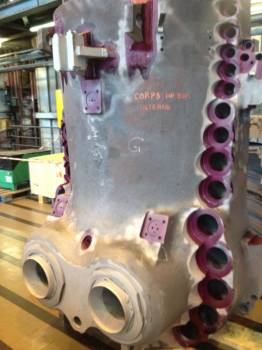 Sablage pour controle de fissure sur site EDF