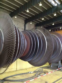 Sablage sur site de la central thermique de gardanne