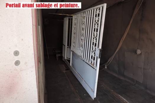 Sablage et Remise en peinture de Portail Marseille (13)