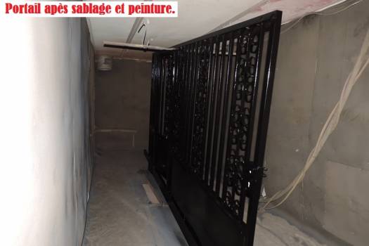 Sablage et Remise en peinture de Portail Marseille (13)