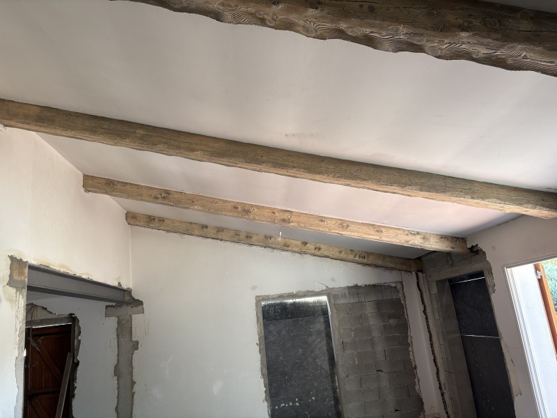 Aérogommage de poutres en bois et structures métalliques HEA Gémenos, Bouches-du-Rhône
